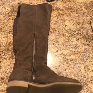 Brown Leather Tall Boots